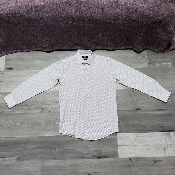 Jones New York Signature , Long Sleeve, Patter Grey & Burgundy, Size Small - Picture 4 of 8